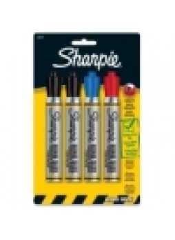 Sharpie King Size Permanent Markers, SAN15674PP, Chiesel point, assorted colors, Pack of 4